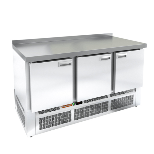 Холодильный стол HICOLD SNE 111/BT W, нижн, 3 двери (-18°С)